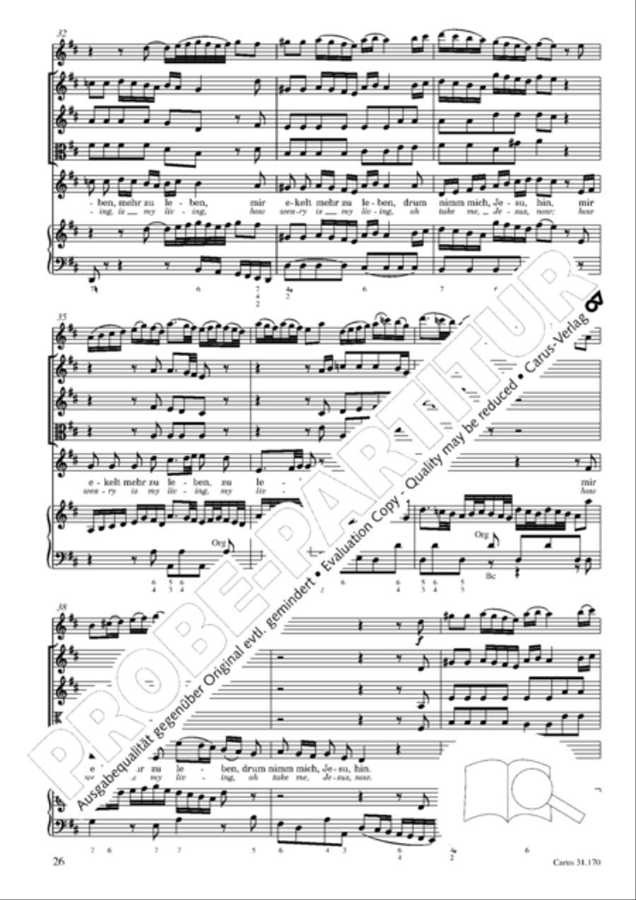O blessed rest, o welcome heart's delight (Vergnugte Ruh, beliebte Seelenlust) Orchestra scores gallery preview page 27