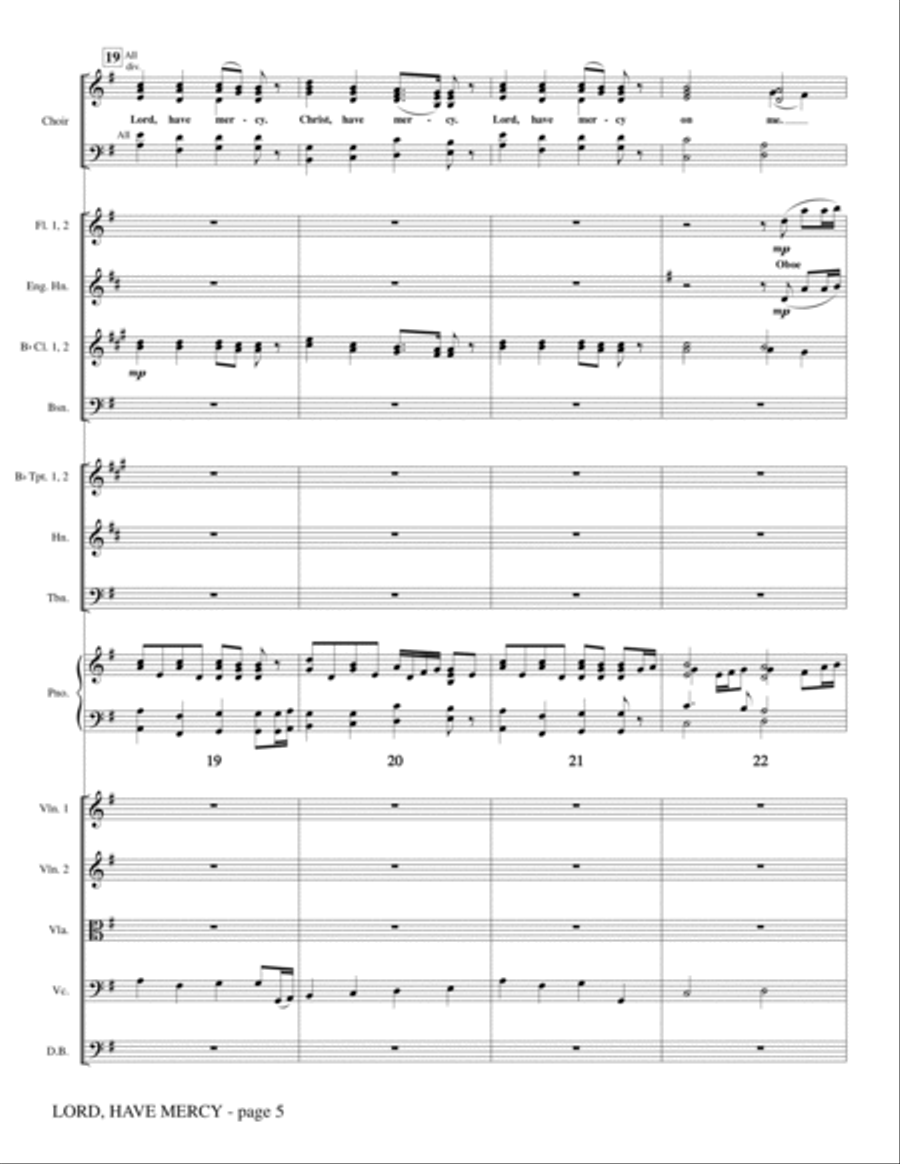Lord Have Mercy - Full Score Choir scores gallery preview page 5
