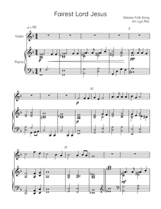 FAIRST LORD JESUS ARRANGEMENT FOR VIOLIN AND PIANO