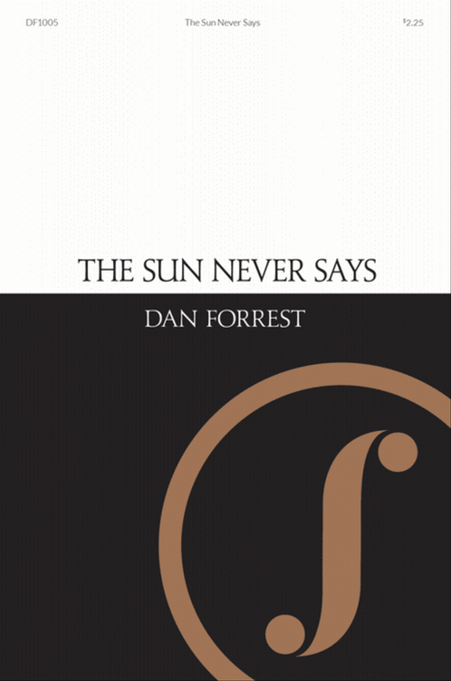The Sun Never Says 4-Part scores gallery preview page 1
