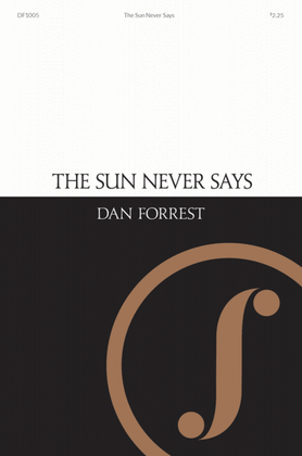Book cover for The Sun Never Says