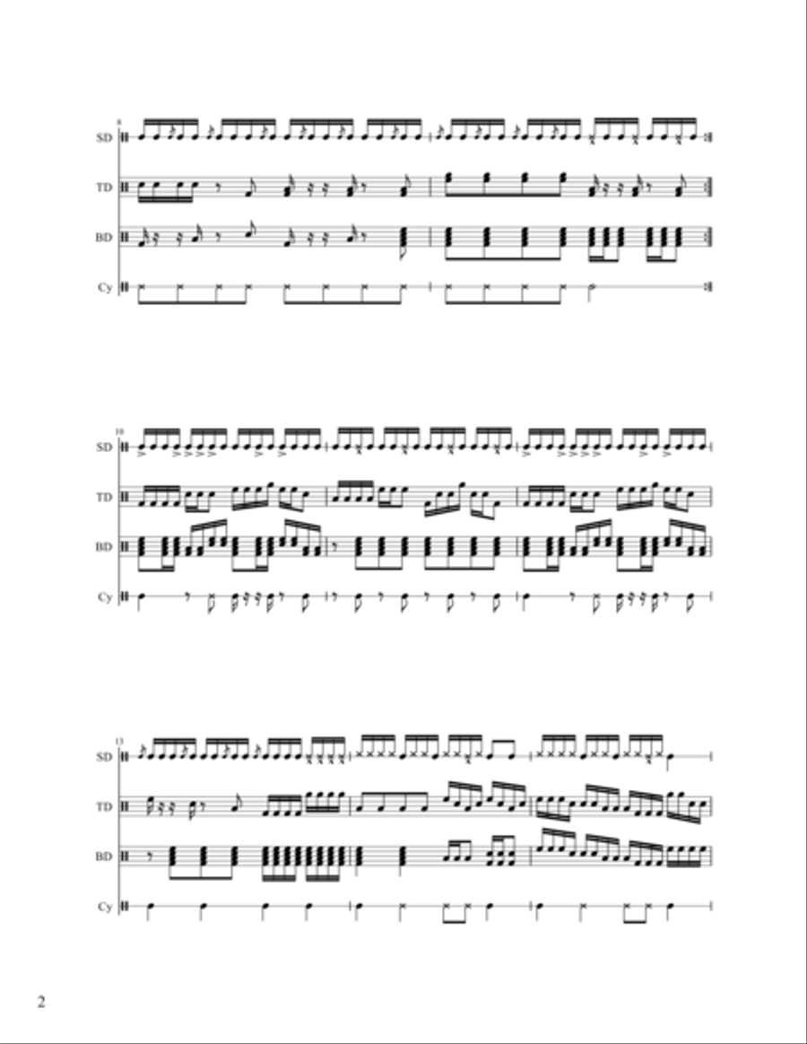 Time Killer Drum Set scores gallery preview page 2
