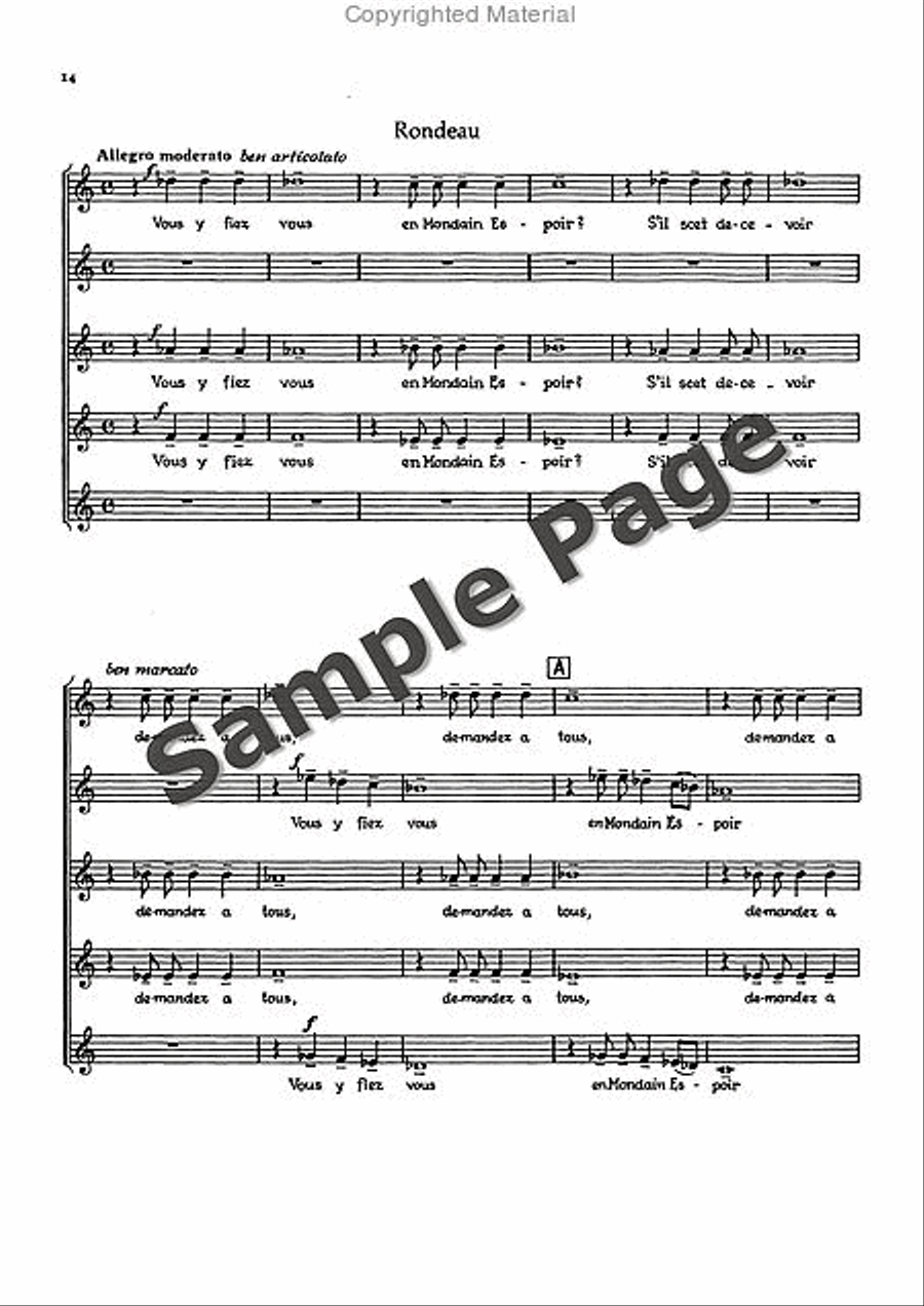 3 French Choruses from the ballet “Joan von Zarissa” Women's Choir scores gallery preview page 15