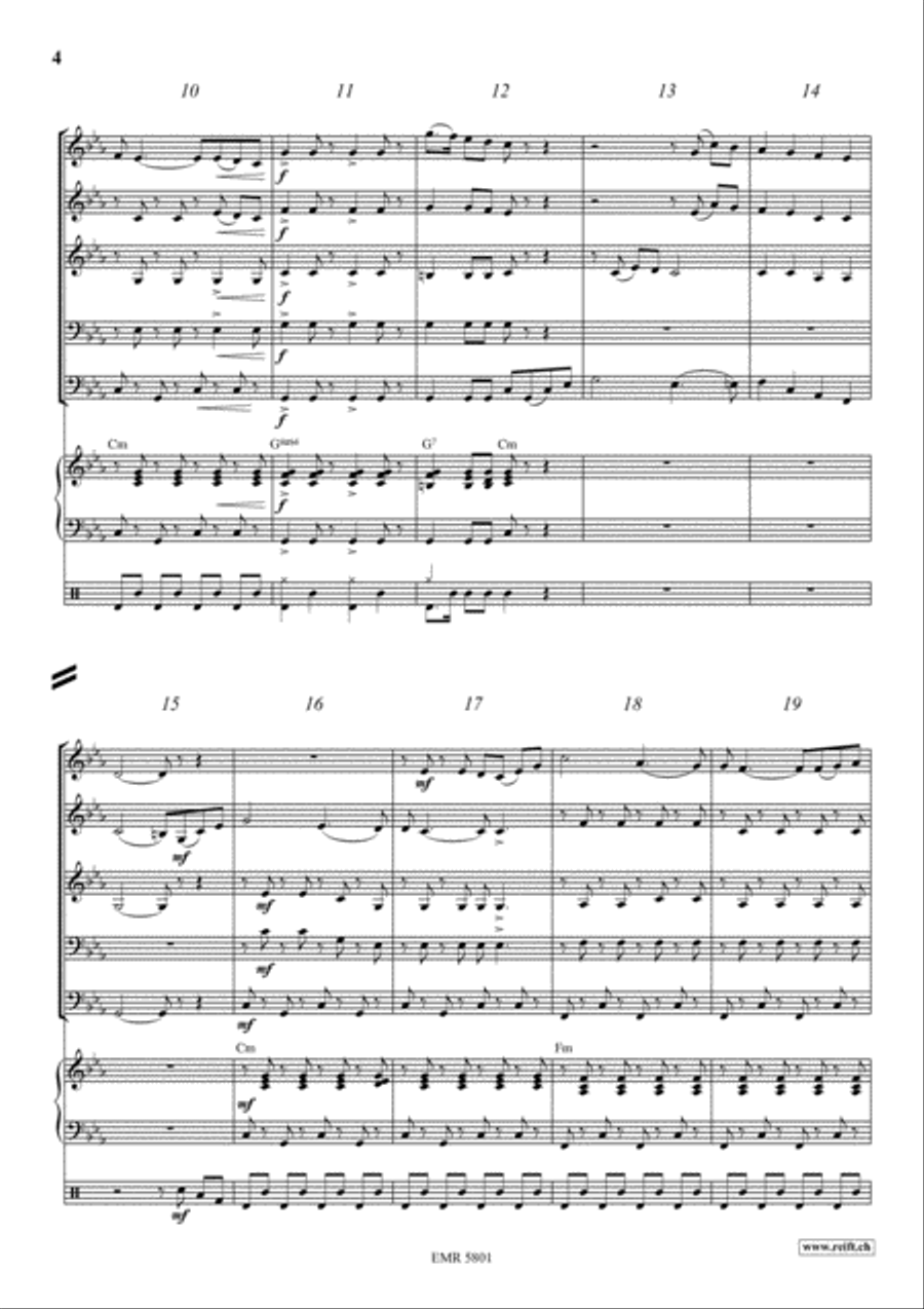 Shalom Shalom Concert Band scores gallery preview page 4