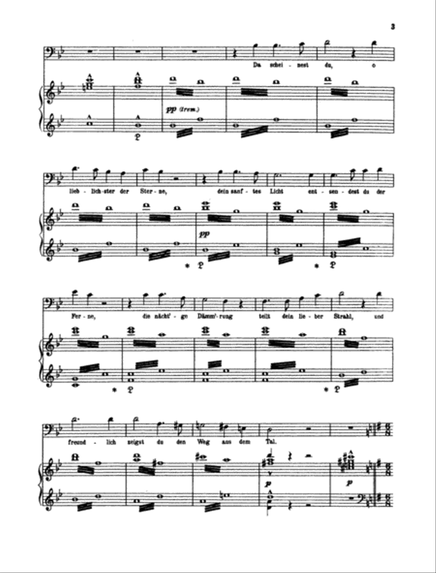 O du mein holder Abendstern Baritone Voice scores gallery preview page 2