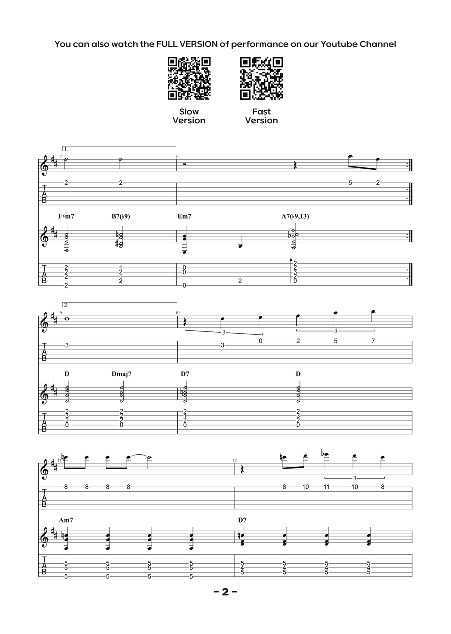 Misty Electric Guitar scores gallery preview page 2