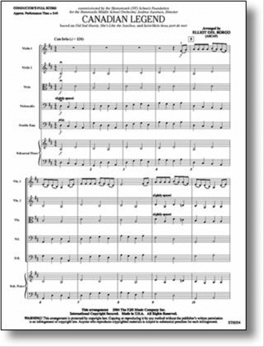 Canadian Legend String Orchestra scores gallery preview page 1