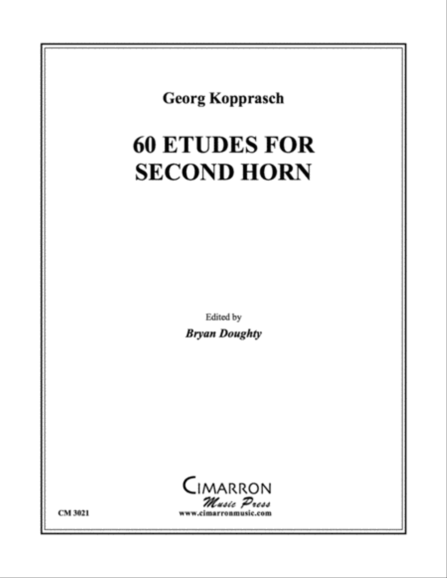 60 Etudes for Second Horn Horn scores gallery preview page 1