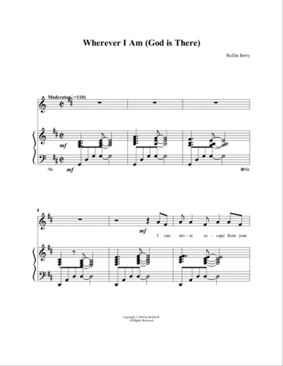 Wherever I Am (God is There) Voice scores gallery preview page 2