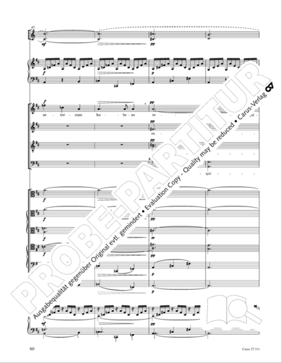 Requiem - church version (Requiem. Fassung mit kleinem Orchester) 4-Part scores gallery preview page 76