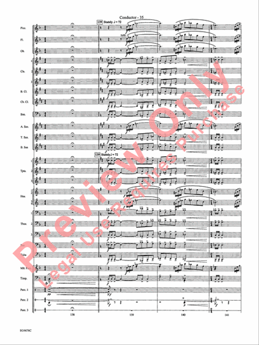 Through the Vulcan's Eye Concert Band scores gallery preview page 38