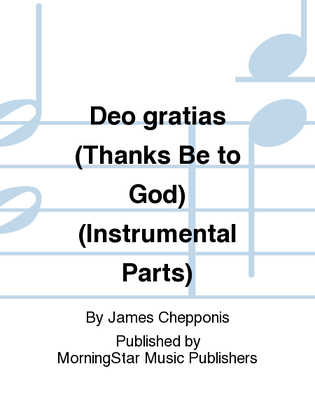 Book cover for Deo gratias (Thanks Be to God) (Instrumental Parts)