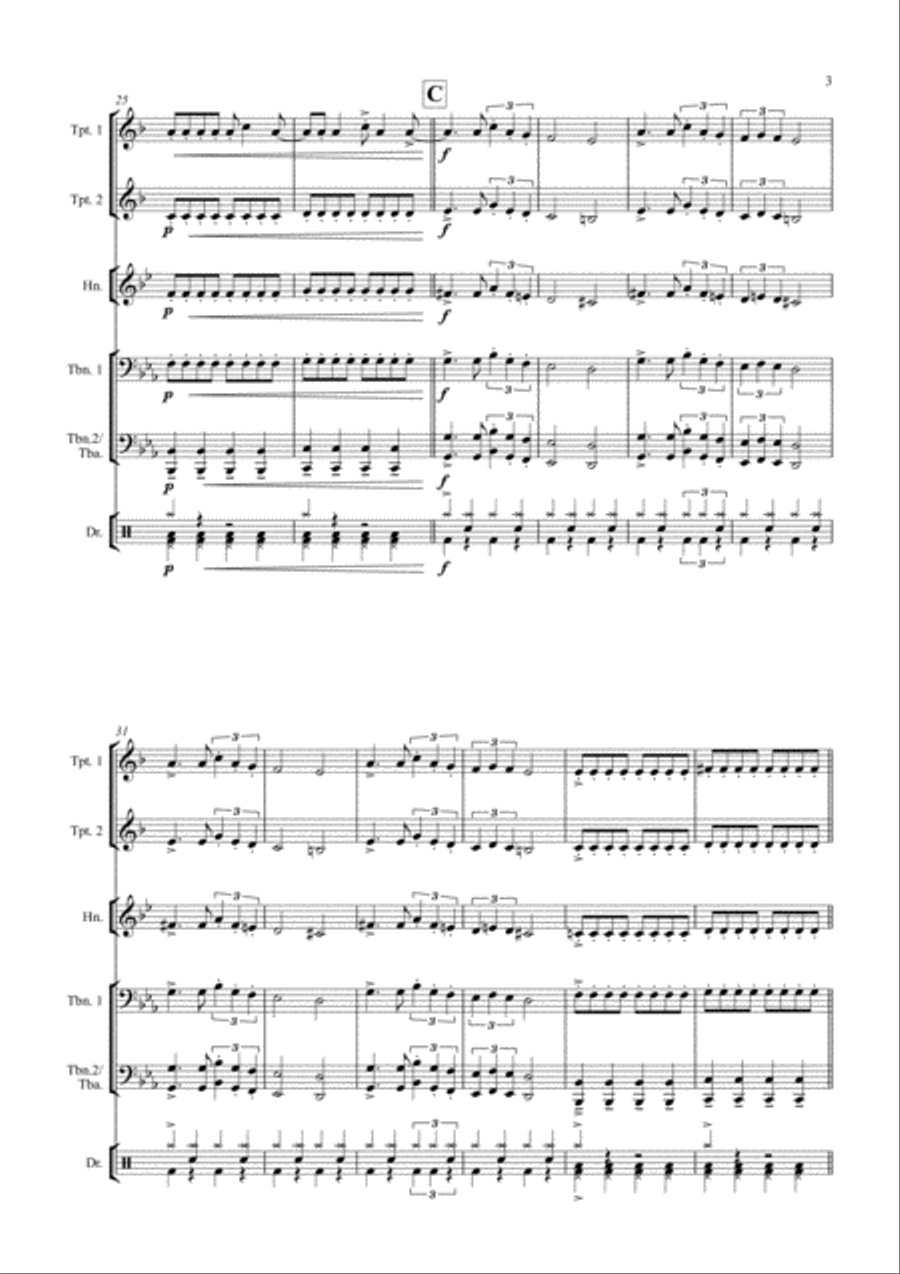 Seven Nation Army Small Ensemble scores gallery preview page 3