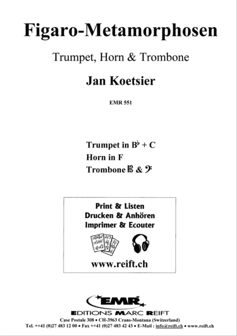 Figaro-Metamorphosen Figaro-Metamorphosen Brass Trio scores gallery preview page 9