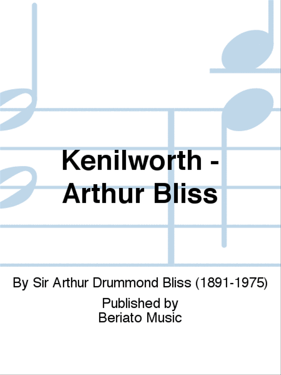 Kenilworth - Arthur Bliss Brass Band scores gallery preview page 1