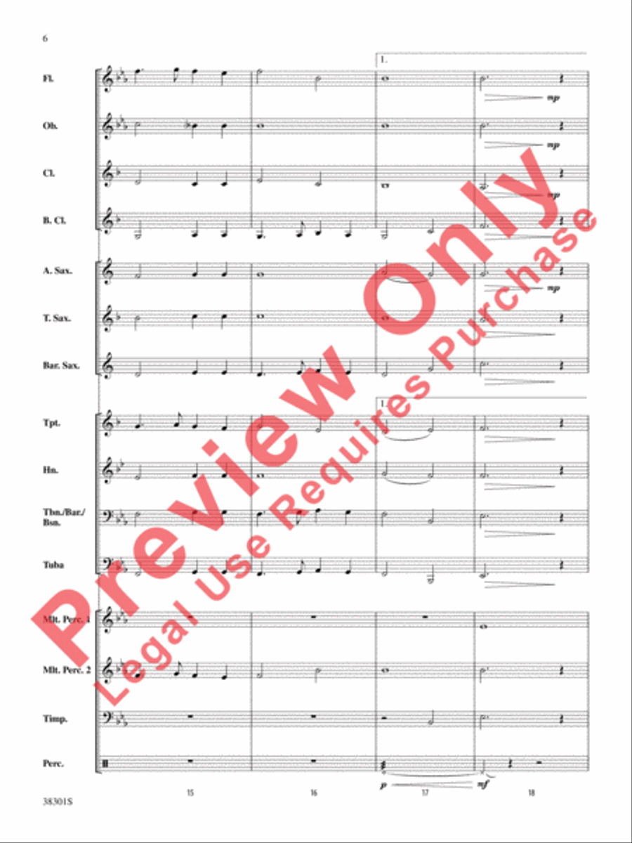 Salvation Is Created Salvation Is Created Concert Band scores gallery preview page 6