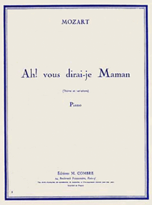 Book cover for Ah! Vous dirai-je Maman (theme et variations)