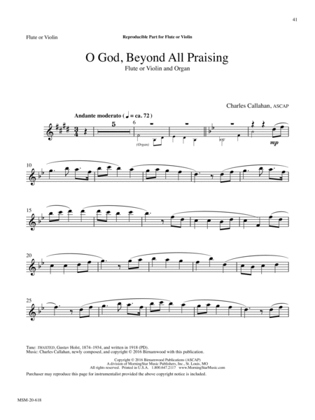 O God, Beyond All Praising (Downloadable)