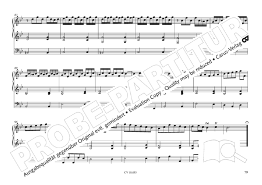 Das Husumer Orgelbuch von 1758 Organ Solo scores gallery preview page 80