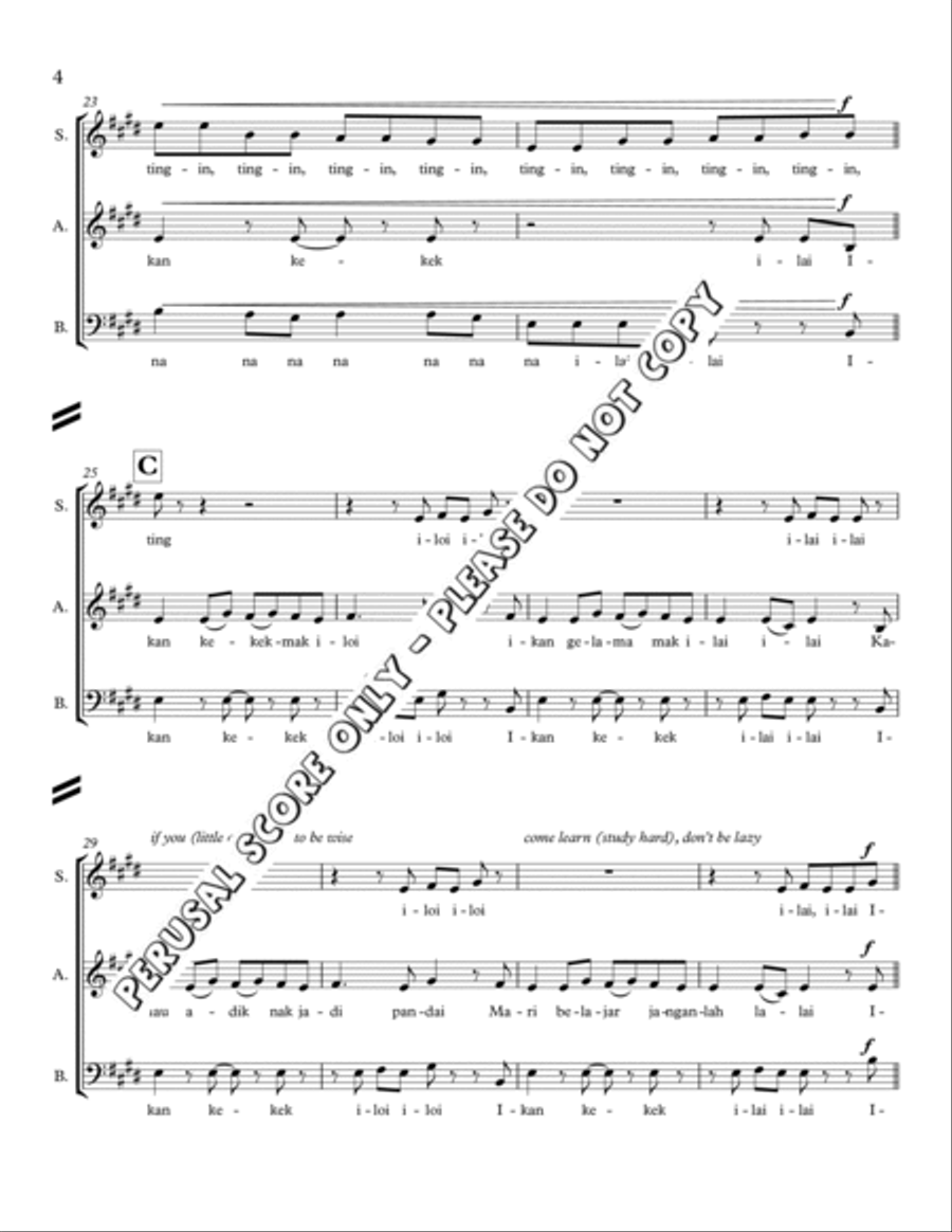 Ikan Kekek - Sab 3-Part scores gallery preview page 4