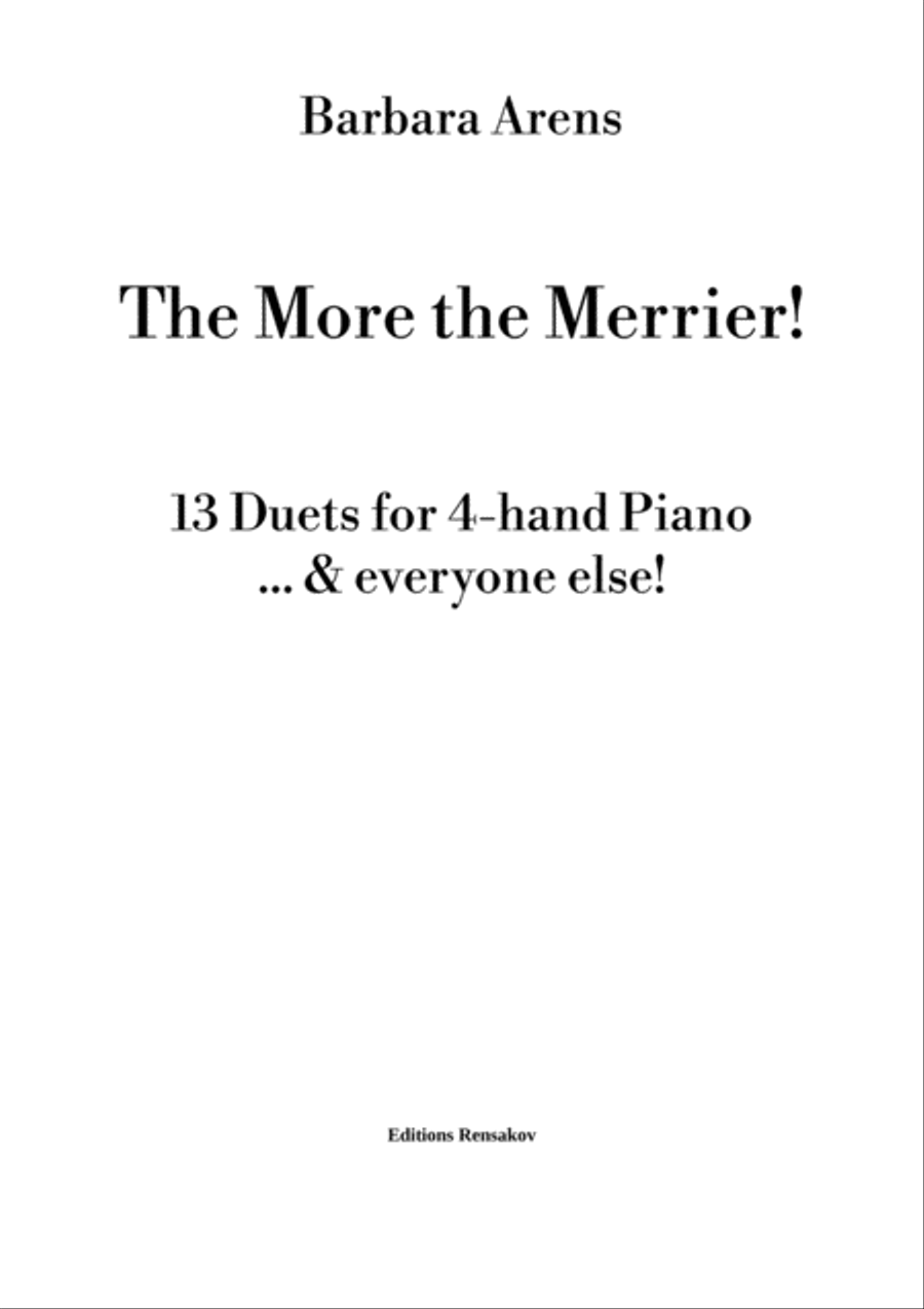 The More the Merrier - 13 duets for 4 hand piano...& everyone else! Piano Accompaniment scores gallery preview page 2