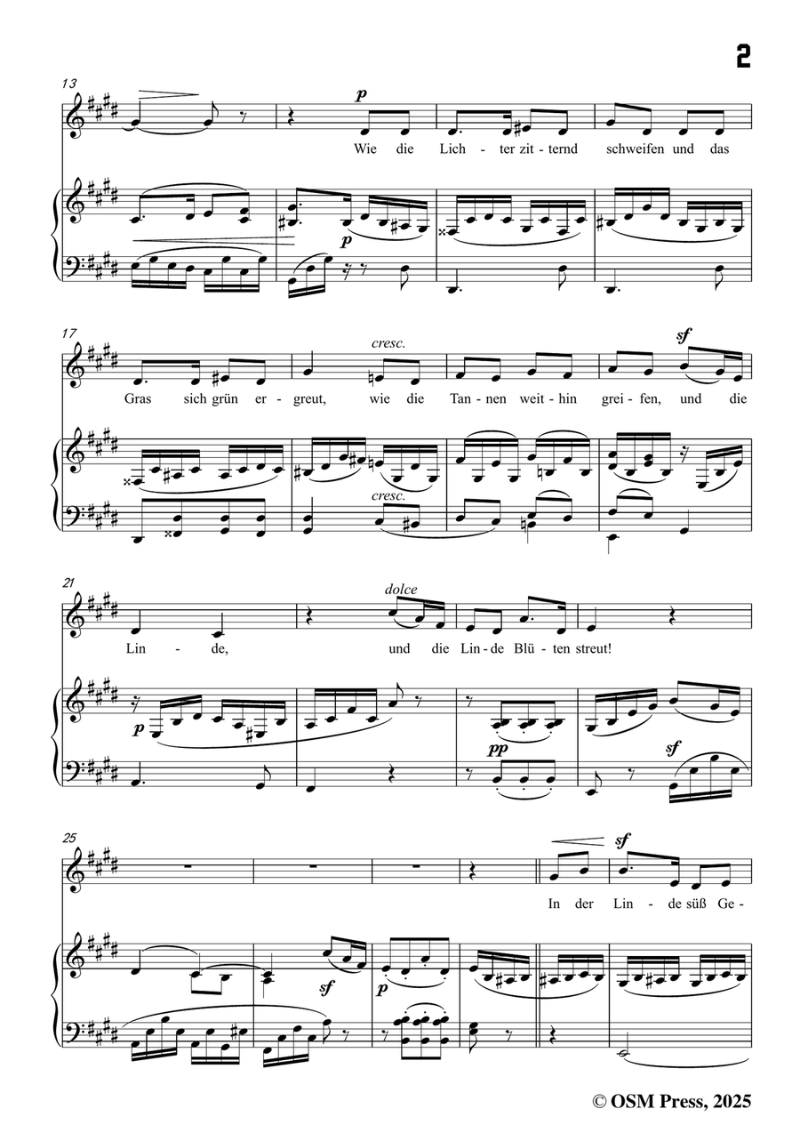 F. Mendelssohn-Minnelied,Op.47 No.1,in E Major Piano, Vocal scores gallery preview page 3