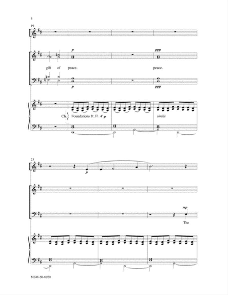 The Lord Will Reign For Ever 4-Part scores gallery preview page 4