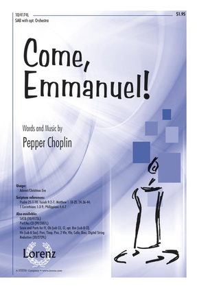 Book cover for Come, Emmanuel!