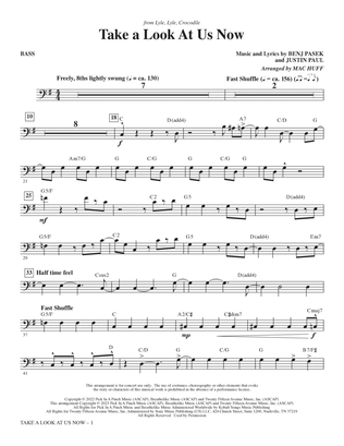 Take A Look At Us Now (from Lyle, Lyle, Crocodile) (arr. Mac Huff) - Bass