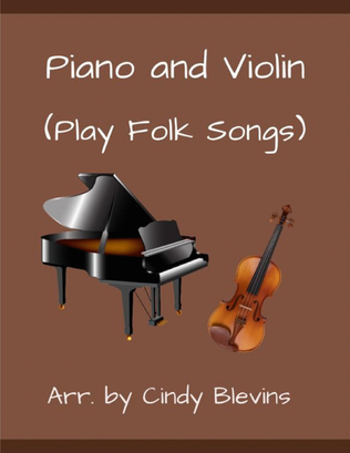 Book cover for Piano and Violin (Play Folk Songs)