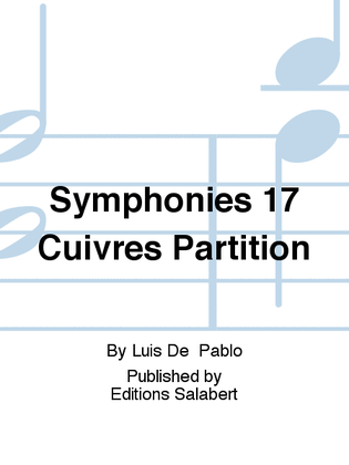 Symphonies 17 Cuivres Partition