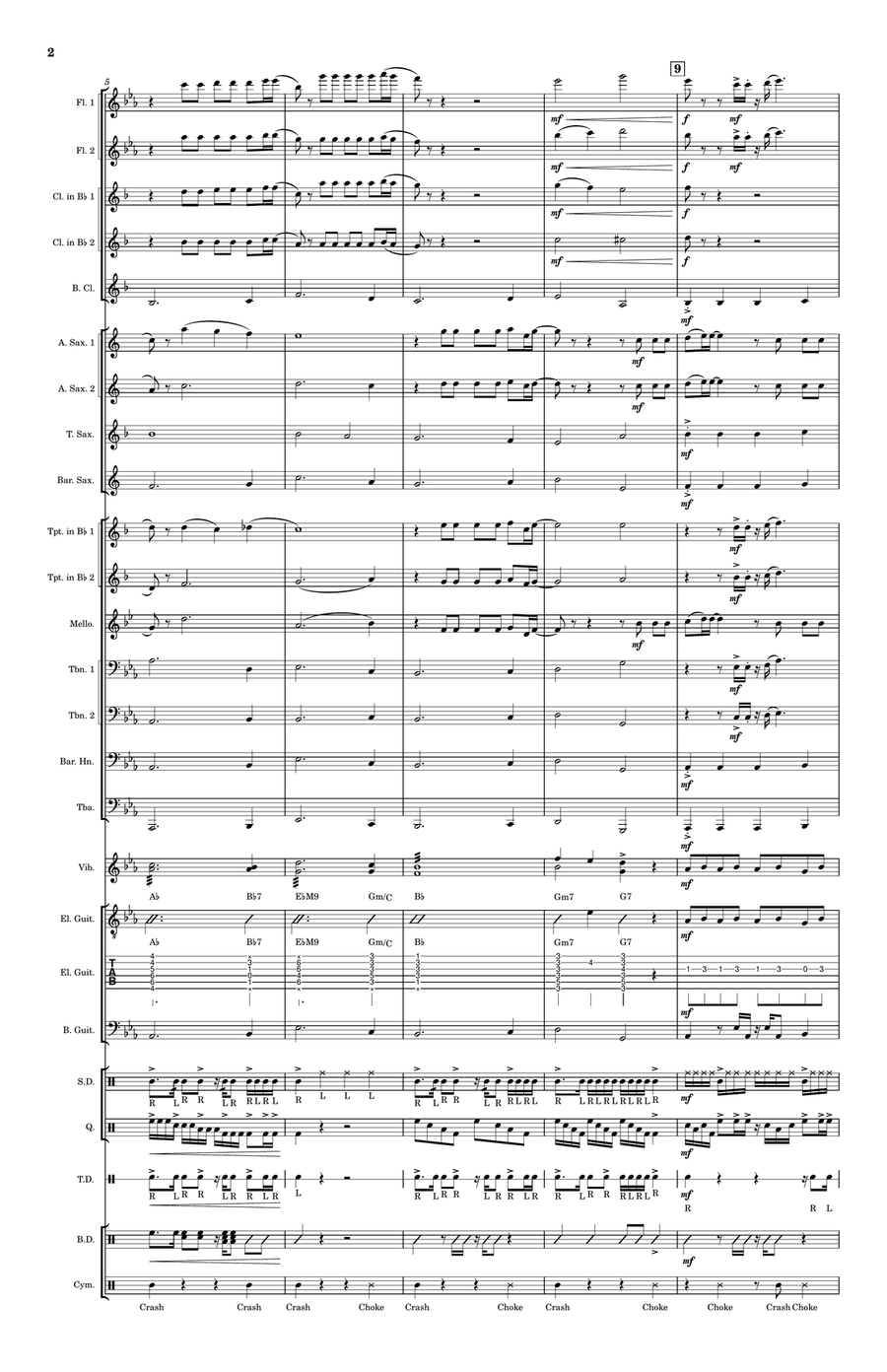 Umbrella Umbrella Marching Band scores gallery preview page 2