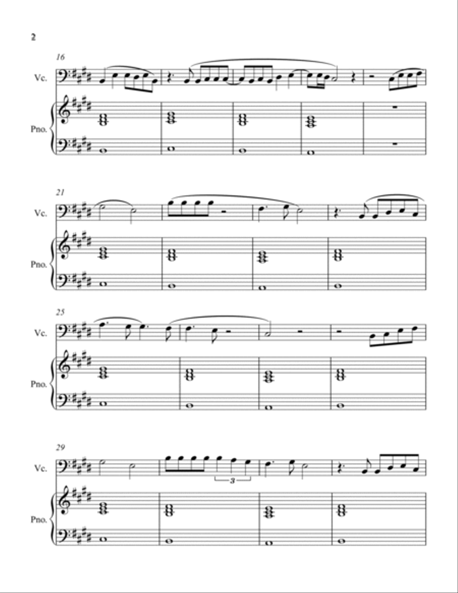 Hold On Piano scores gallery preview page 2
