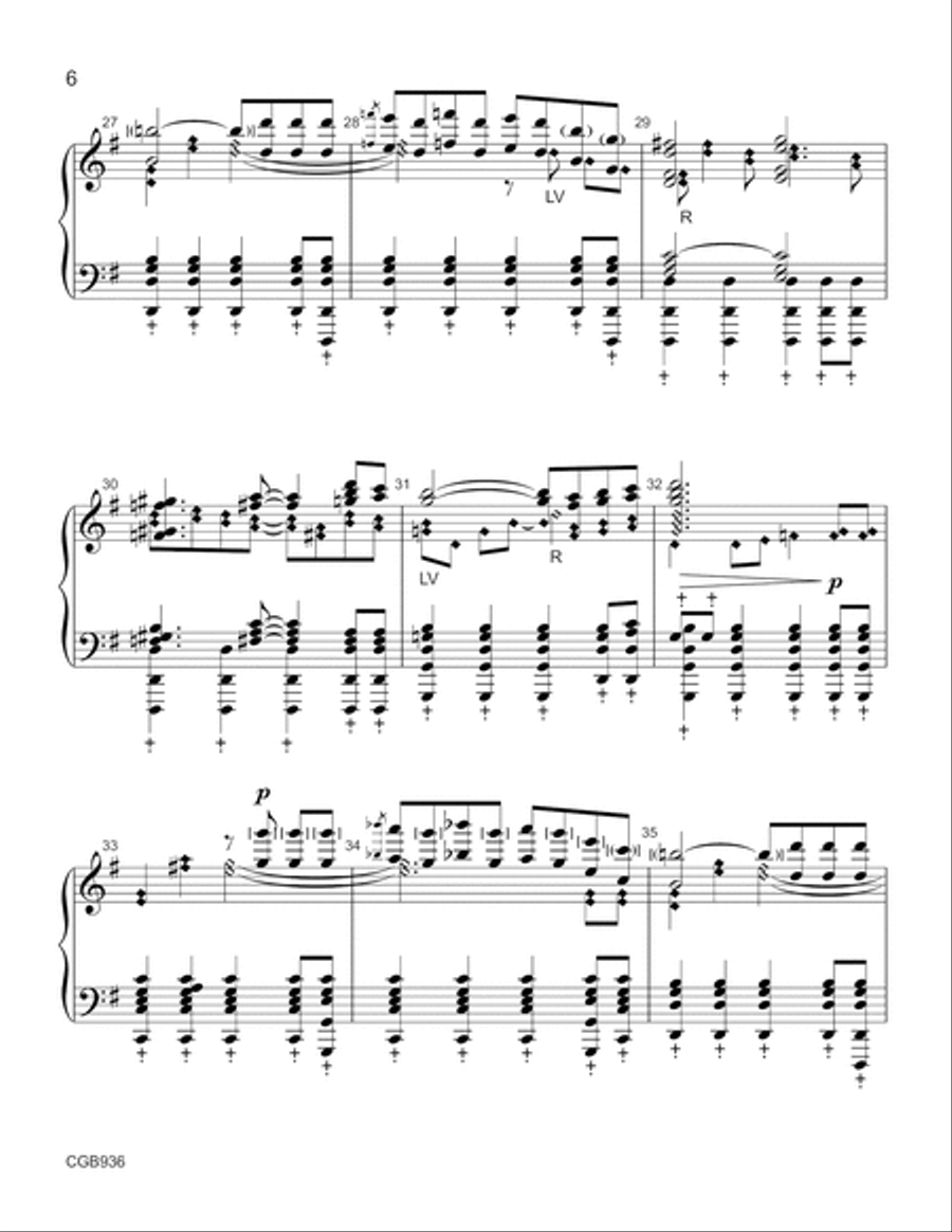 Blue Tango Handbell Choir scores gallery preview page 6