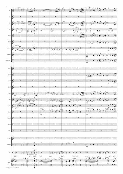 Salut Bayonne - Samba for Concert band - w. Trp./Bugle Solo image number null
