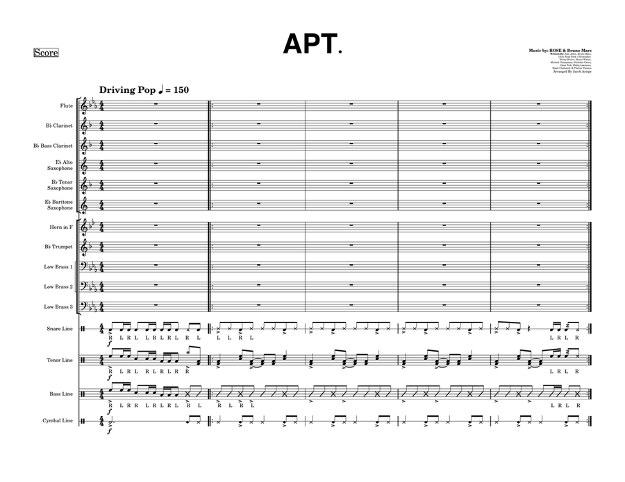 Apt. Marching Band scores gallery preview page 1