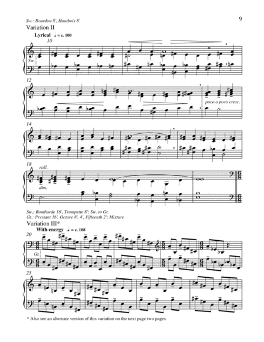 Variations on Veni Creator Spiritus Organ scores gallery preview page 6
