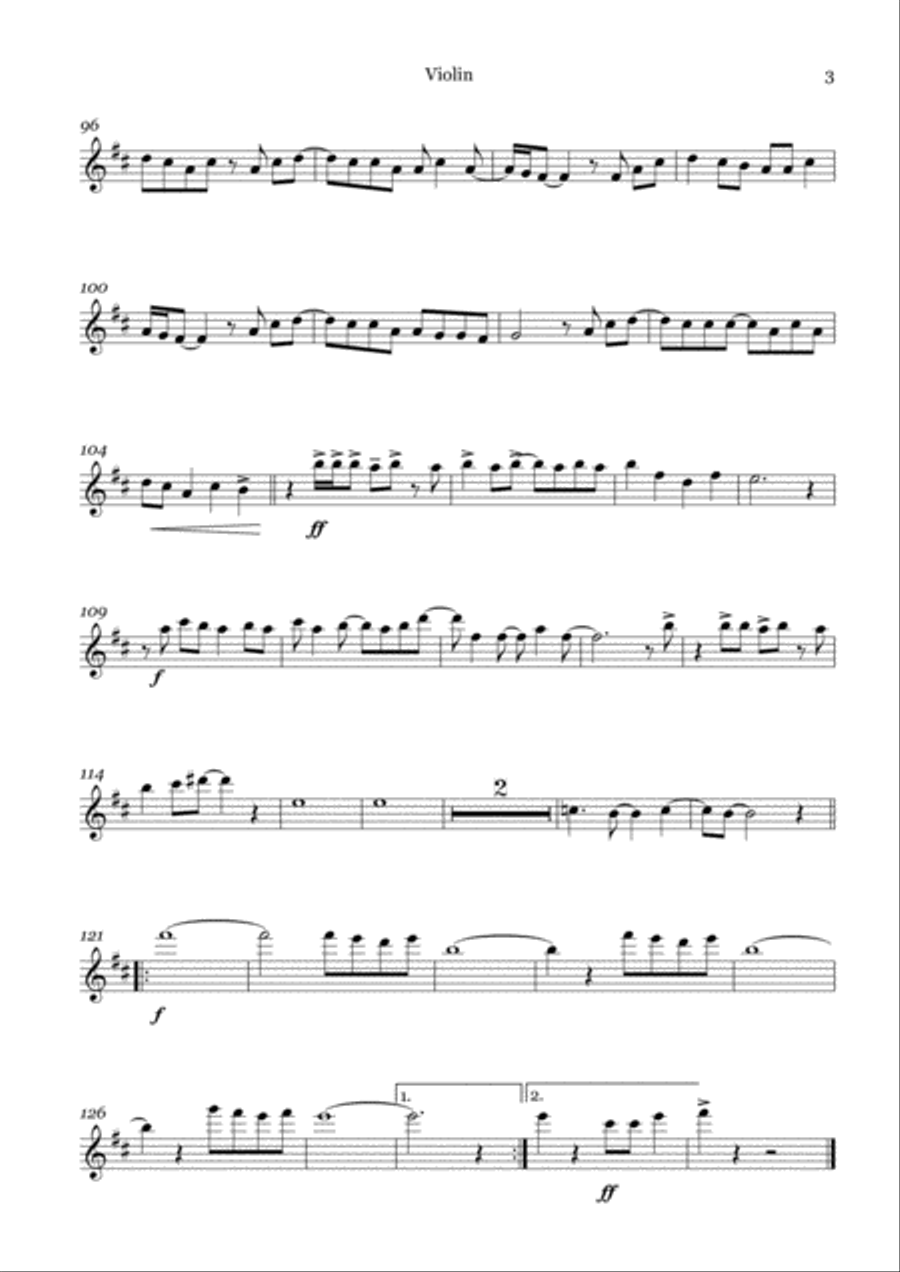 Crocodile Rock Piano Quartet scores gallery preview page 5