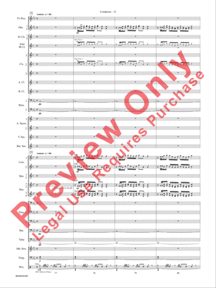 Overture 1812 Overture 1812 Concert Band scores gallery preview page 14