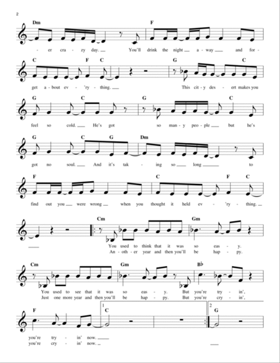 Baker Street Baker Street Piano scores gallery preview page 2