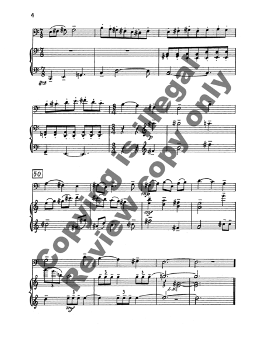 <br>Sheet music extract