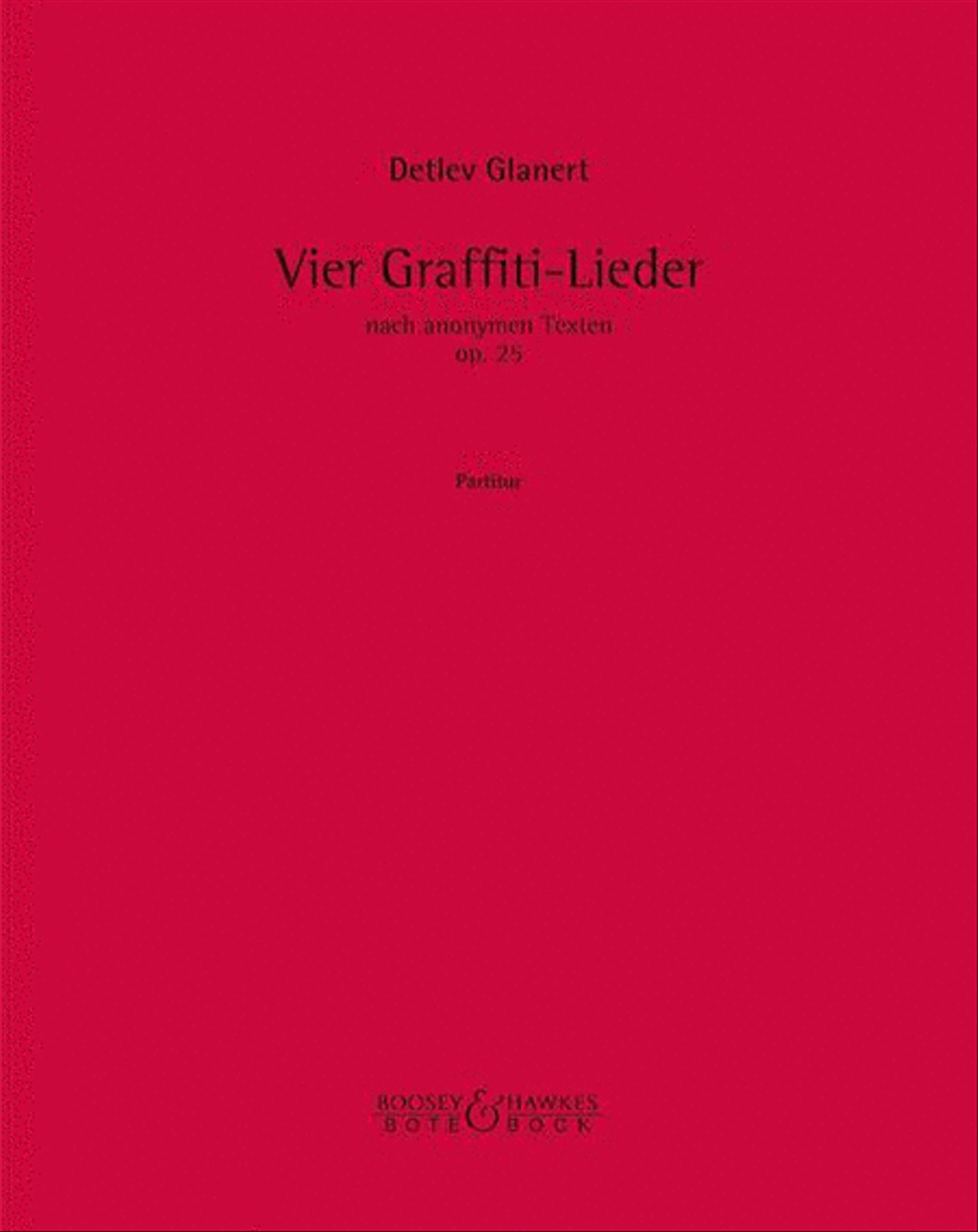 Vier Lieder nach Graffiti-Texten op. 25 Flute scores gallery preview page 1