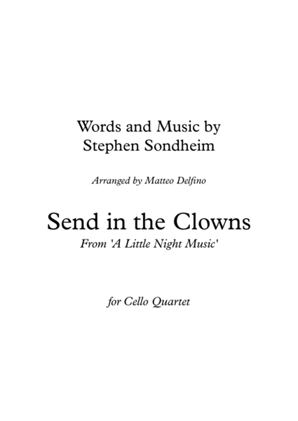 Send in the Clowns (Cello Quartet) image number null