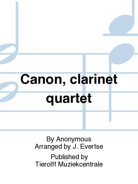 Canon, Clarinet Quartet