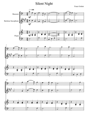 Franz Gruber - Silent Night (Bassoon and Baritone Saxophone Duet)