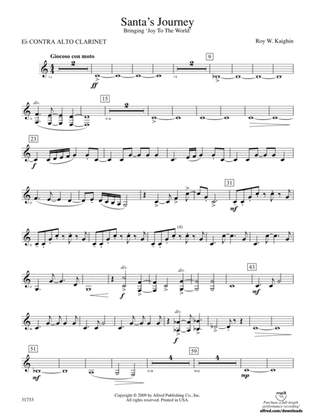 Santa's Journey (Bringing "Joy to the World"): (wp) E-flat Contrabass Clarinet