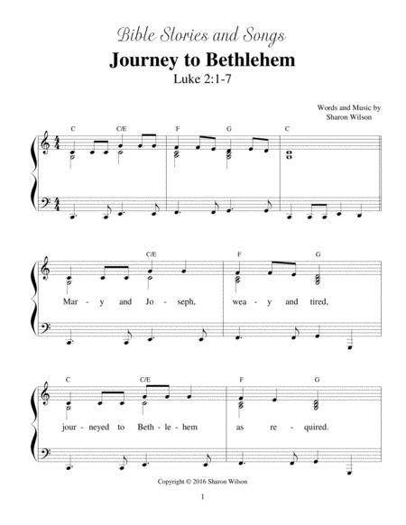 Journey to Bethlehem (Bible Stories and Songs)
