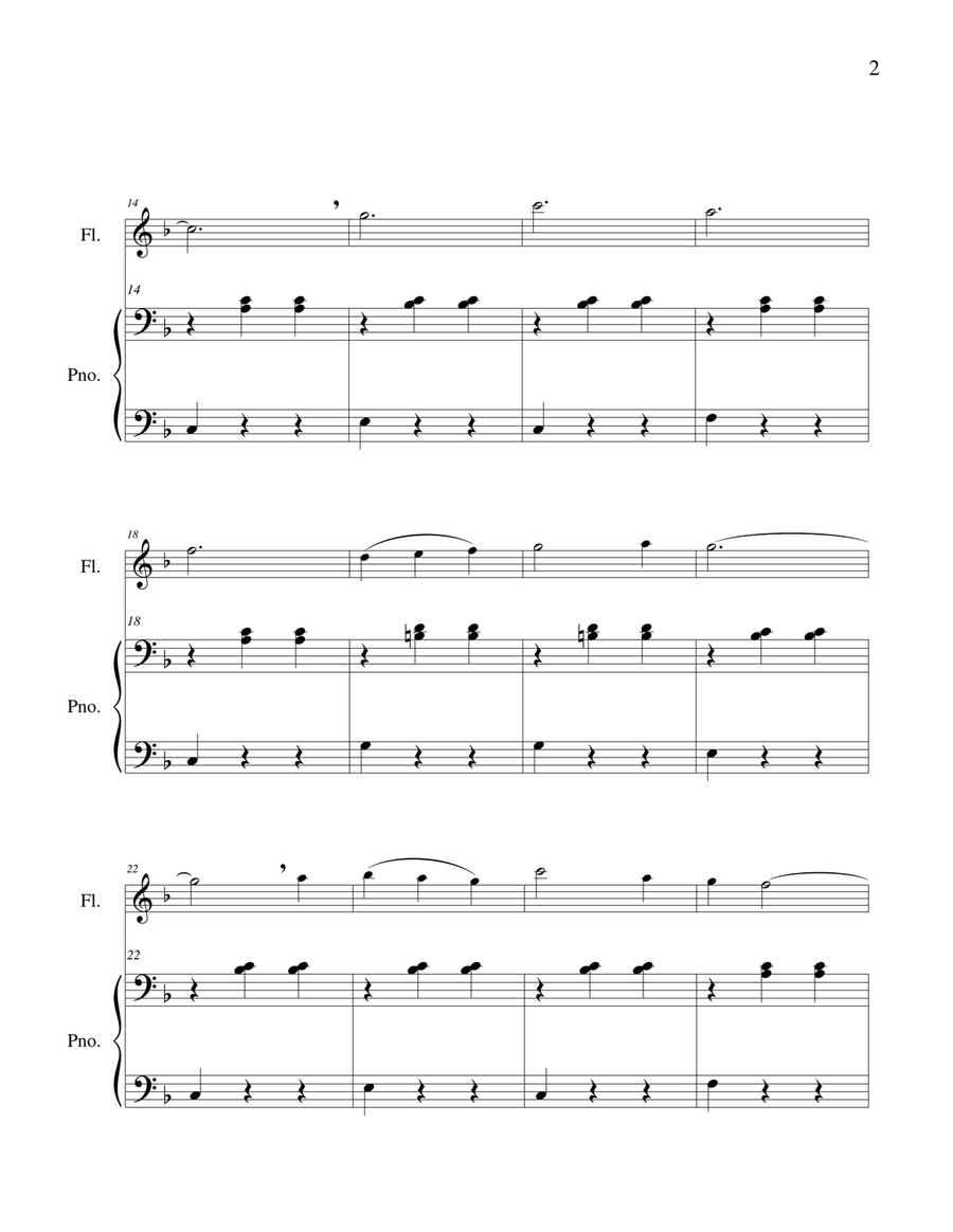 A Bicycle Built for Two - Flute Solo Chamber Music scores gallery preview page 4