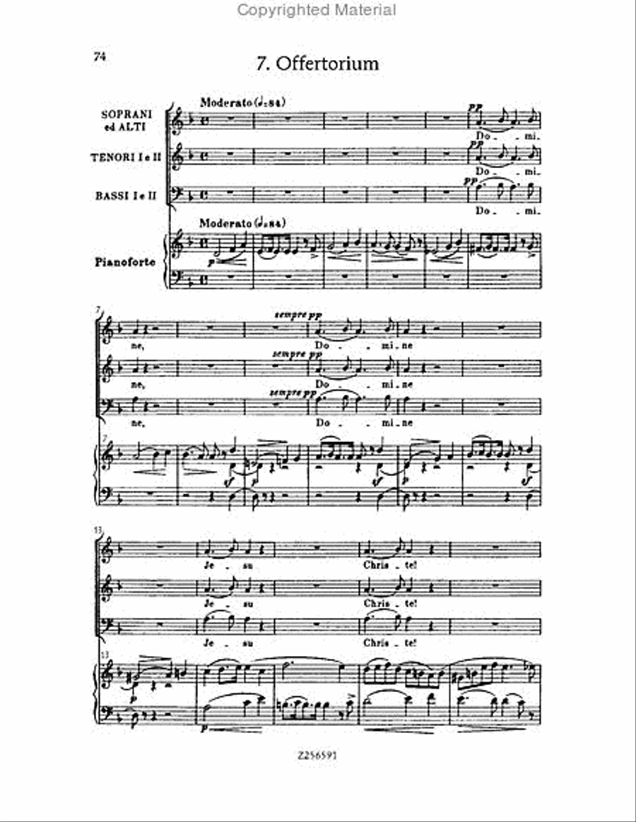 Grande Messe du Morts, H 75 Choir scores gallery preview page 74