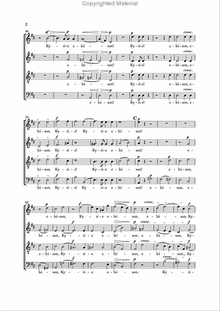 Missa Solemnis in D major Op. 123 4-Part scores gallery preview page 3
